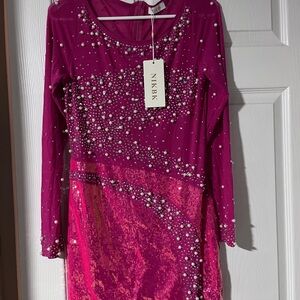 Pink Sequin Dress